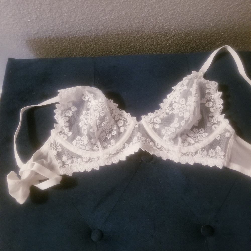 FREE PEOPLE INTIMATE LACE BEAUTIFUL WHITE … - Picture 7 of 8